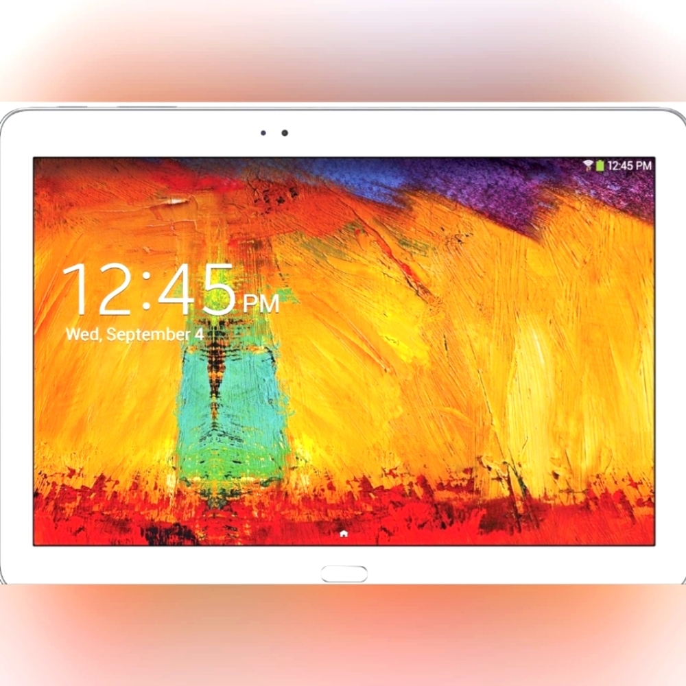 Samsung GALAXY 10.1 White Tablet Sleek Design Vibrant Displat